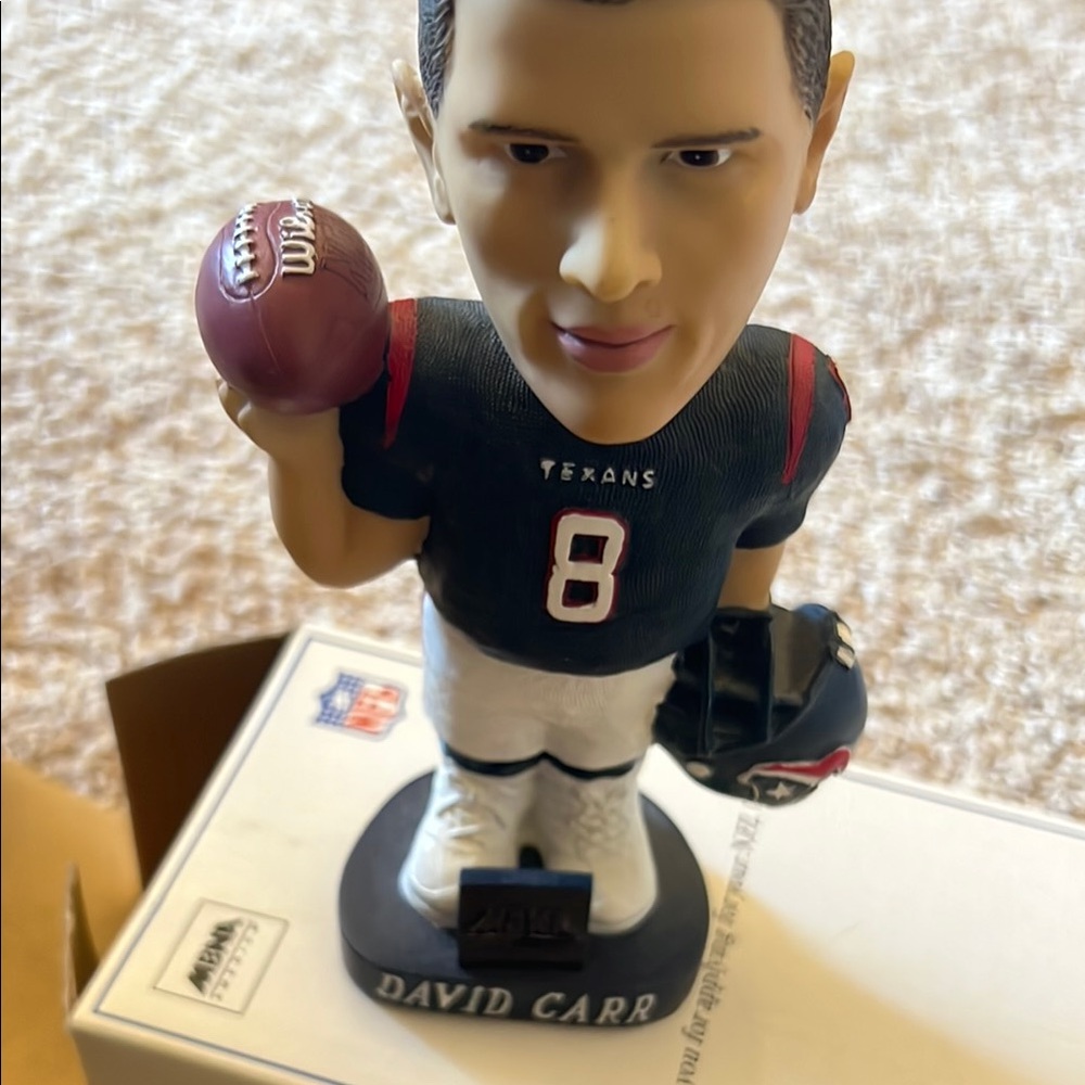 Texans Bobblehead new in box David Carr